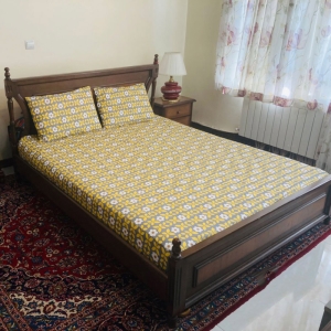 سرویس روتختی مدل کشدار طرح بهشت ۲ نفره ۳ تکه عرض ۱۶۰