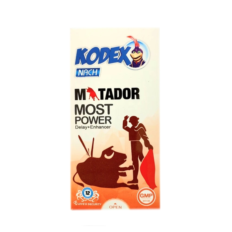 کاندوم خاردار و حلقوی کدکس مدل Matador بسته 12 عددی