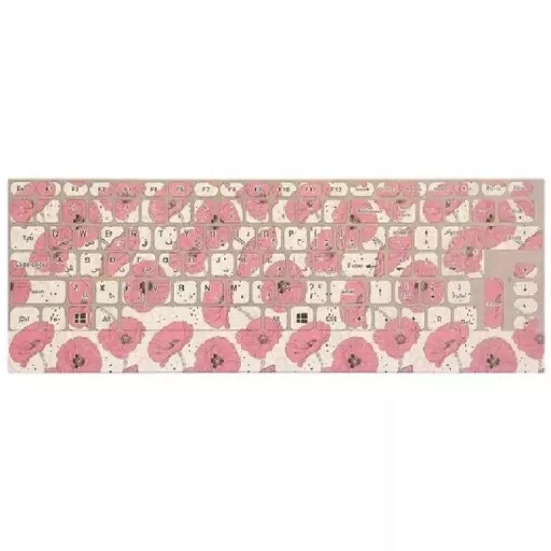 لیبل کیبورد استیکر صفحه کلید گل