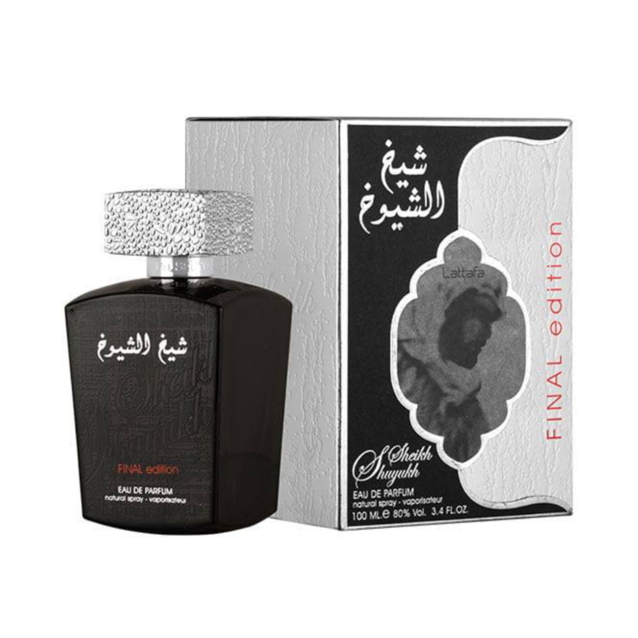 ادکلن مردانه لطافه مدل شیخ الشیوخ فینال لوکس حجم ۱۰۰ میل