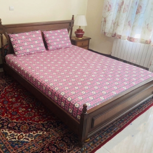 سرویس روتختی مدل کشدار طرح بهشت ۲ نفره ۳ تکه عرض ۱۶۰