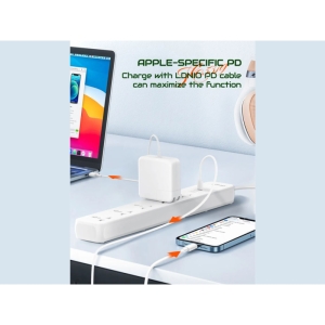  چند راهی برق پنج سوکت، دو یو اس بی و یک تایپ سی الدنیو مدل SC5319 5 Port  