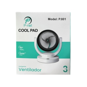 پنکه شارژی رومیزی پی نت مدل P-801 ظرفیت 2400 میلی آمپر ساعت