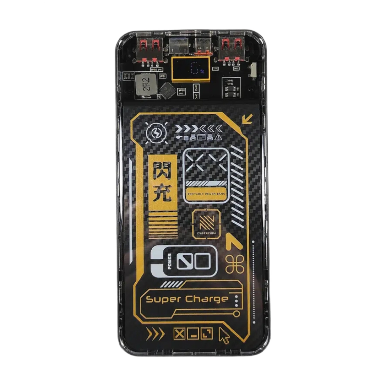 پاوربانک شیشه ای و نمایشگردار بوکو مدل BUKU MG-G134 ظرفیت 20000 میلی آمپرساعت