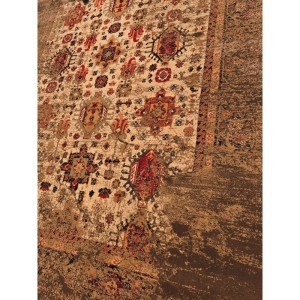 فرش ماشینی بزرگمهر طرح ۷۸۰۳۲ شکلاتی