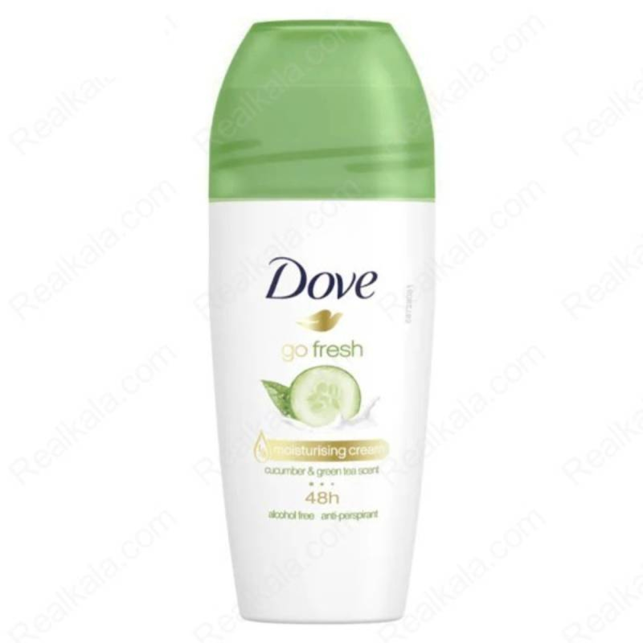 مام رولی داو Dove مدل go fresh خیار و چای سبز حجم ۵۰ میلی لیتر