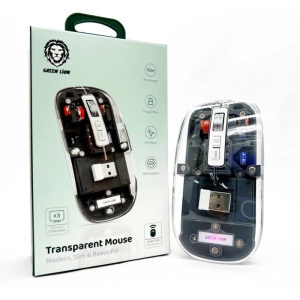  ماوس بیسیم شفاف گرین لاین Green Lion Transparent Mouse
