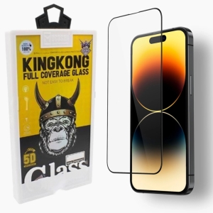 گلس شیشهای تمام پوشش گوشی آیفون 14 پرو موکوسون KINGKONG