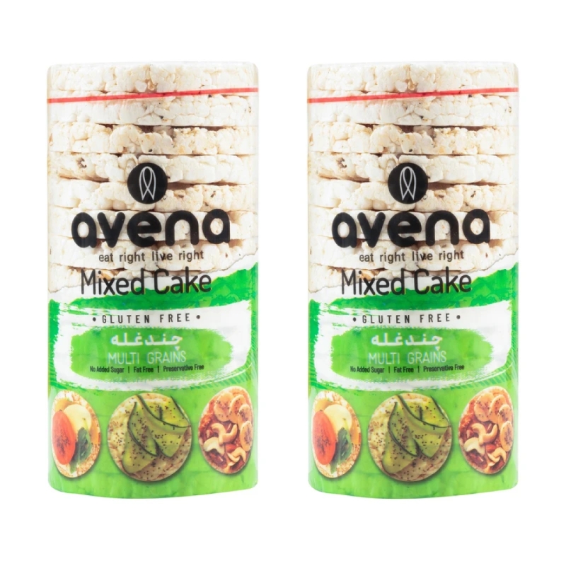 رایس کیک چند غله با برنج ایرانی بدون روغن اونا 110 گرم بسته 2 عددی