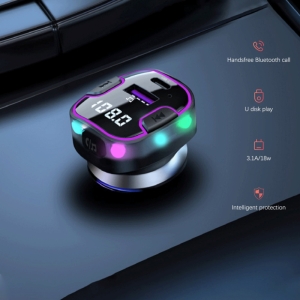  شارژر فندکی فست شارژ ماشین تایپ سی 3.1 آمپر و گیرنده بلوتوثی خودرو ارلدام مدل ET-M99 