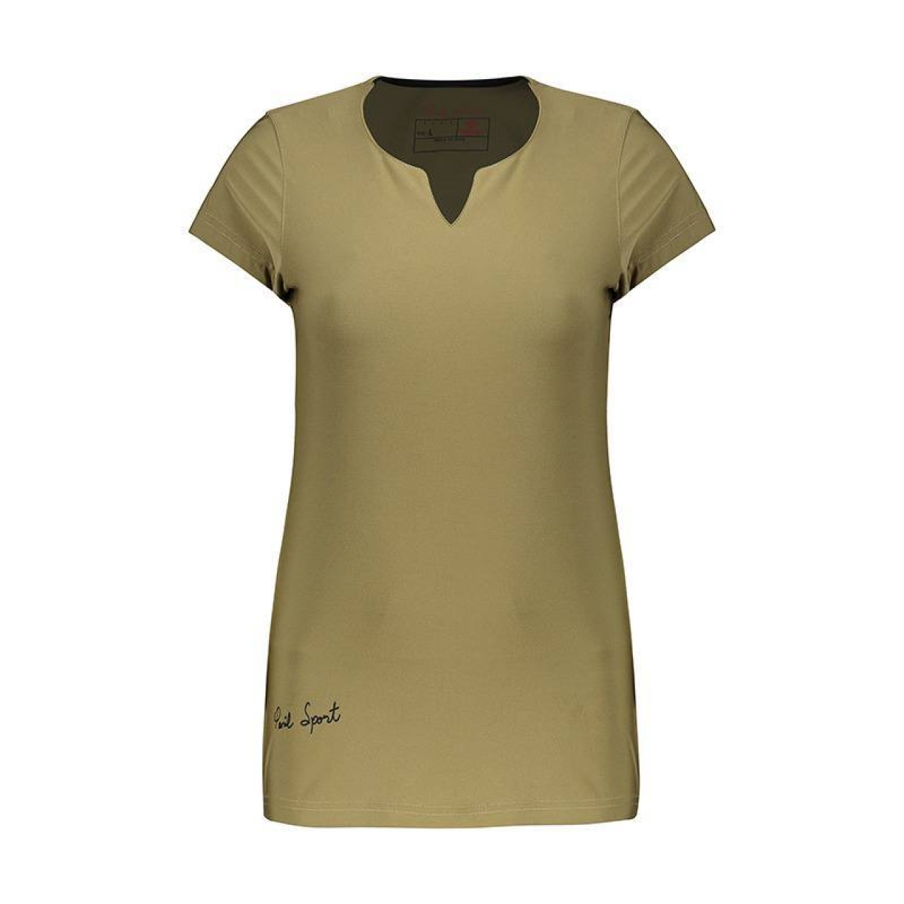 تیشرت ورزشی زنانه پانیل مدل 169 خاکی