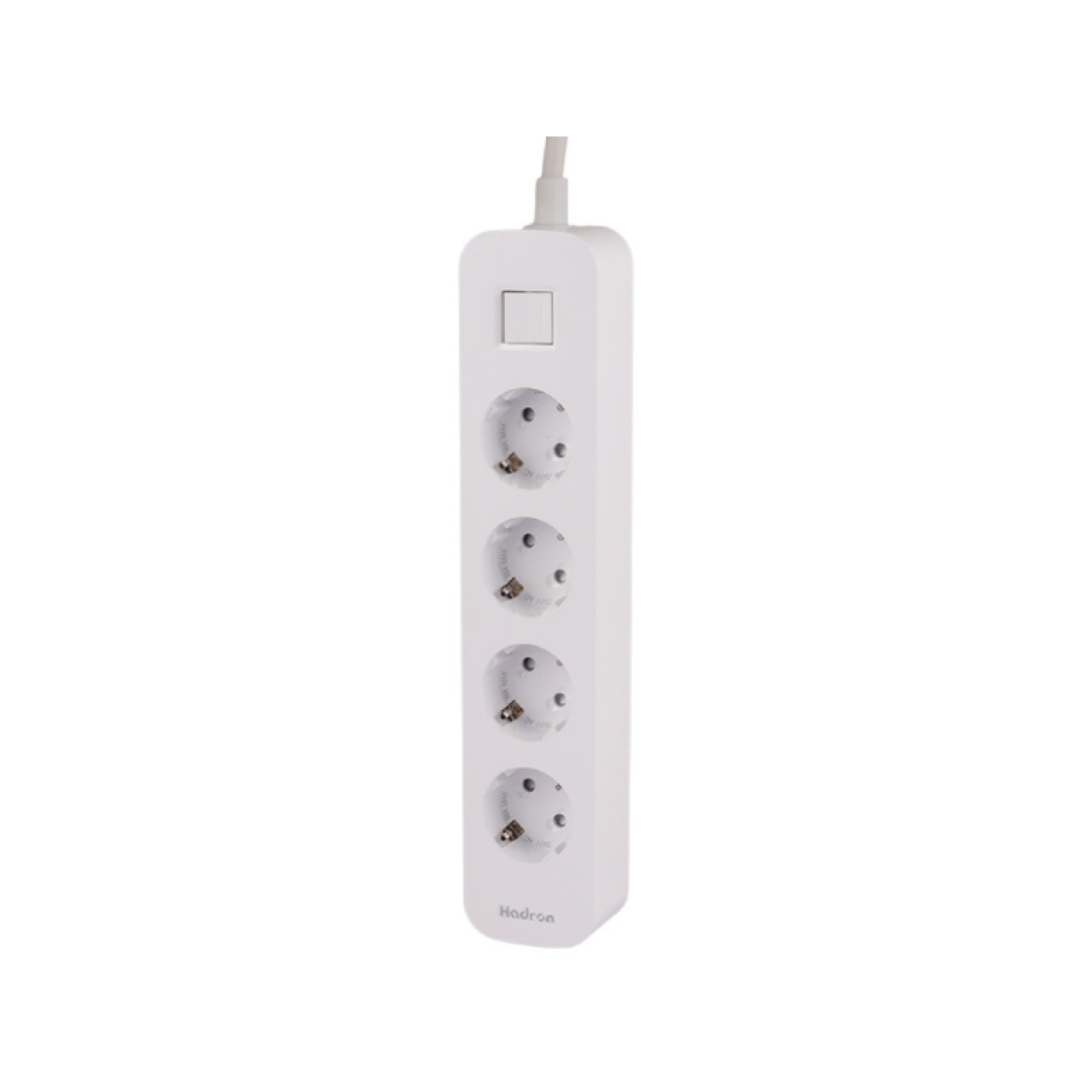  چند راهی برق ارت دار چهار سوکت هادرون مدل Hadron P24 4 AC Way Power Strip 16A 