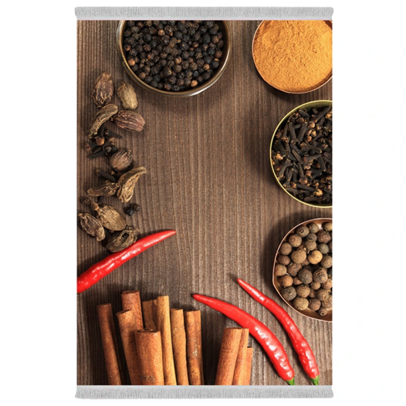 فرش پارچه‌ای دفه مدل فرشینه طرح آشپزخانه کد 1151