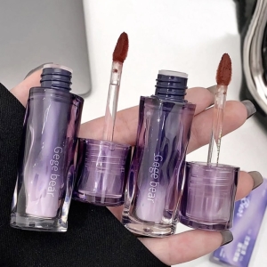 رژ لب مایع پوکه بنفش gege bear مدل مات و‌ مخملی شماره ۲