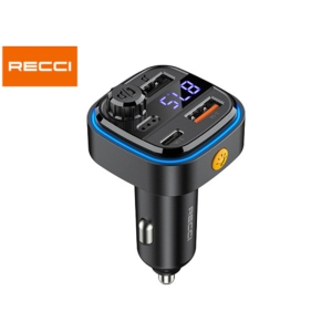  شارژر فندکی تایپ سی و یو اس بی 30 وات و گیرنده بلوتوثی رسی مدل RQ08 