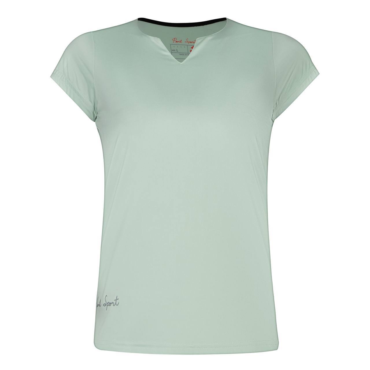 تیشرت ورزشی زنانه پانیل مدل 169 پسته ای