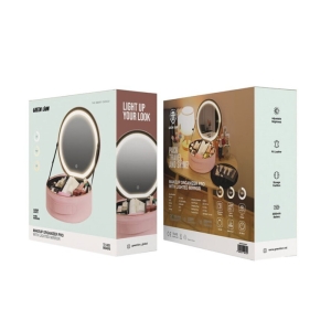 کیف لوازم آرایش با آینه چراغ دار گرین لاین مدل Green Lion Makeup Organizer Pro