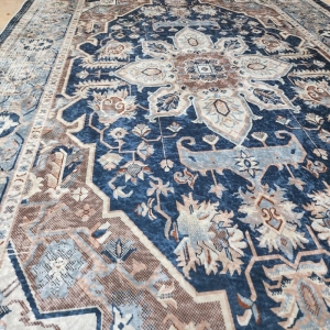 فرش پارچهای دفه مدل فرشینه طرح مدرن کد 11