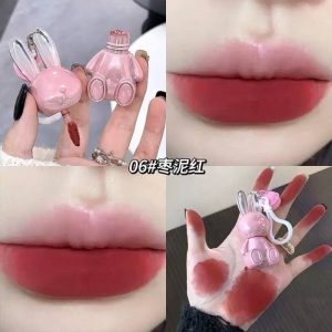 رژ مایع خرگوشی gege bear مدل جاسوییچی زنگوله دار شماره ۶
