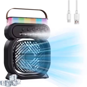 پنکه مه پاش رومیزی مدل تایمردار air coler fan