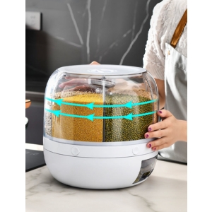 جا حبوباتی چرخشی طرح گل کد QW-6027