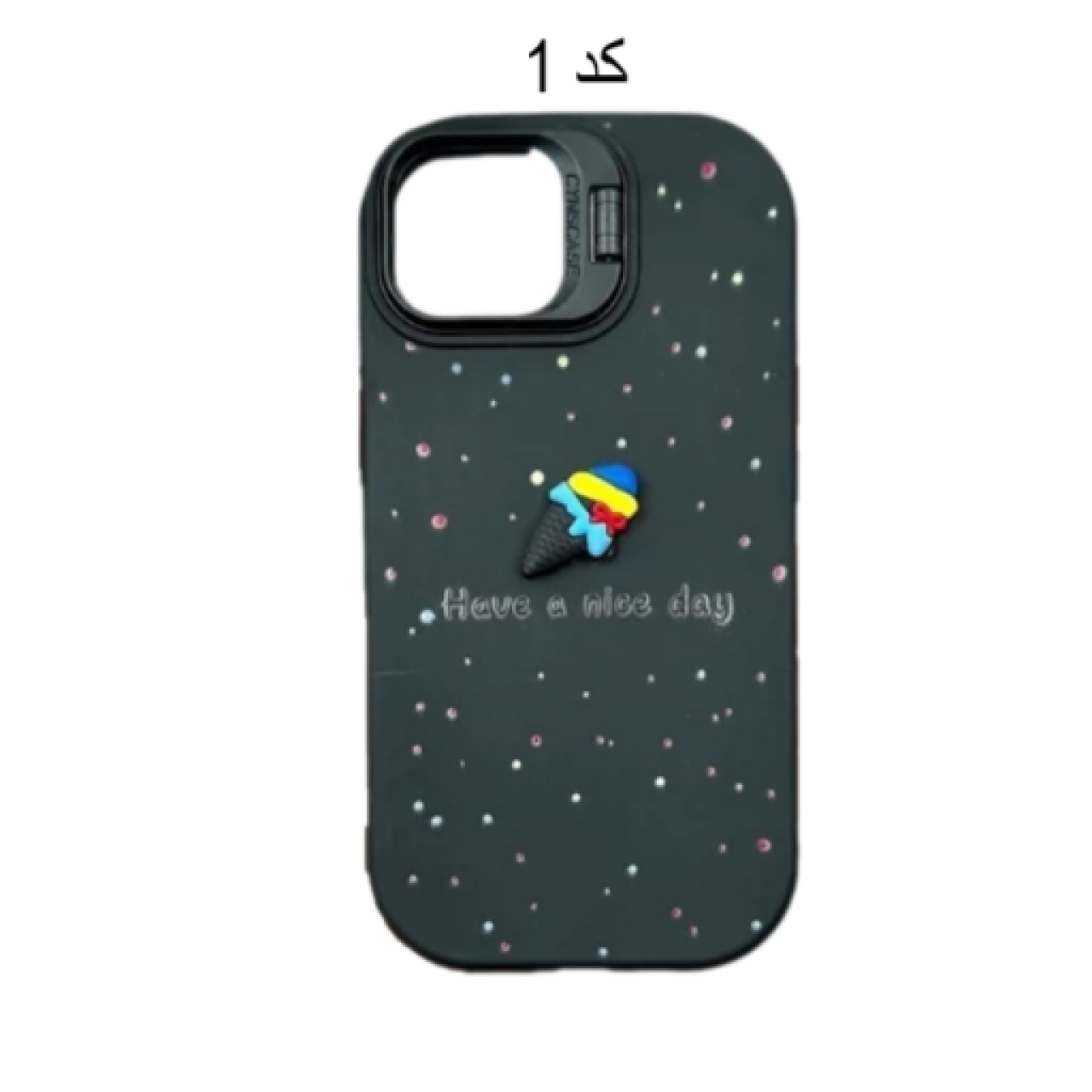 کاور طرح سیلیکون ژله ای هولدردار مناسب برای گوشی موبایل  اپل IPHONE 13