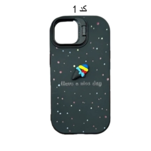کاور طرح سیلیکون ژله ای هولدردار مناسب برای گوشی موبایل  اپل IPHONE 13
