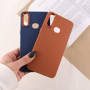 کاور مدل چرمی ژله ای دور محافظ متال محافظ انز دار مناسب برای گوشی سامسونگ Samsung Galaxy A10s