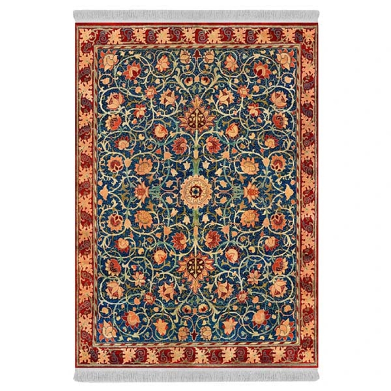 فرش پارچهای دفه مدل فرشینه هازان مخمل کد 024