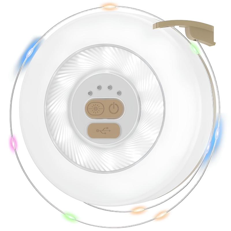  چراغ کمپینگ و ال‌ای‌دی ریسه‌‌ای شارژی 10 متری ضدآب ایکس او مدل YH13 