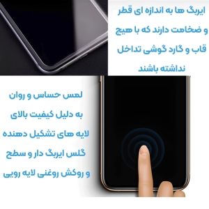  گلس پرایوسی ایربگ دار آیفون 15 پرو مکس 5 بعدی موکوسون Privacy Super 