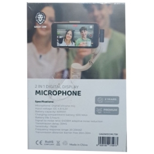 میکروفون بی سیم یقهای لایتنینگ گرین مدل GN2IN1DDMLTBK