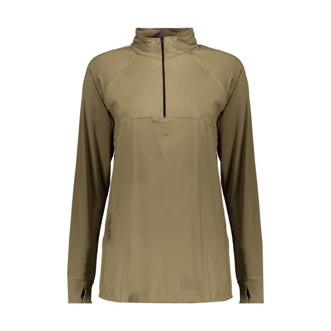 تی شرت آستین بلند ورزشی زنانه پانیل مدل 416 خاکی