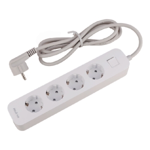  چند راهی برق ارت دار چهار سوکت هادرون مدل Hadron P24 4 AC Way Power Strip 16A 
