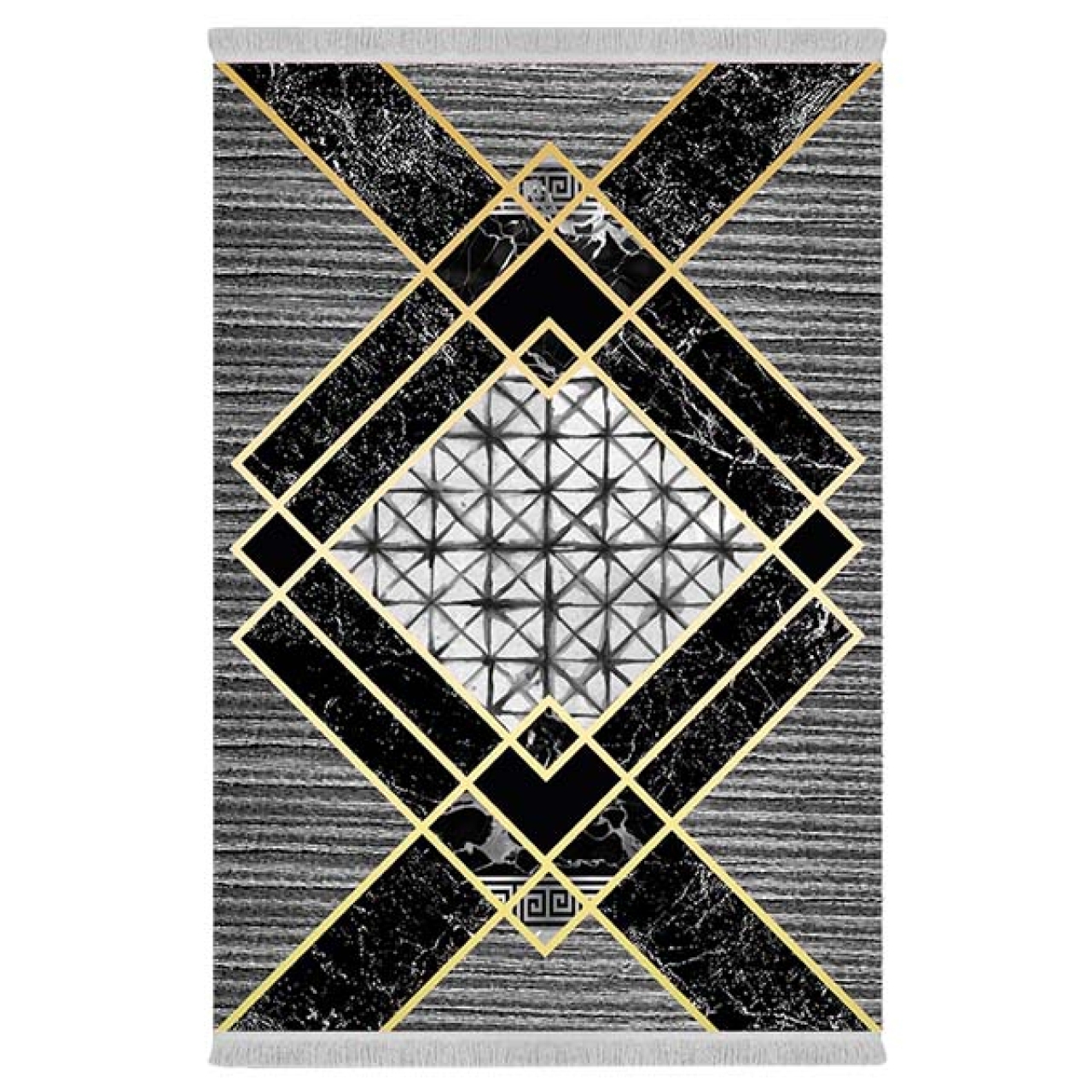 فرش پارچهای دفه مدل فرشینه طرح مدرن کد 159