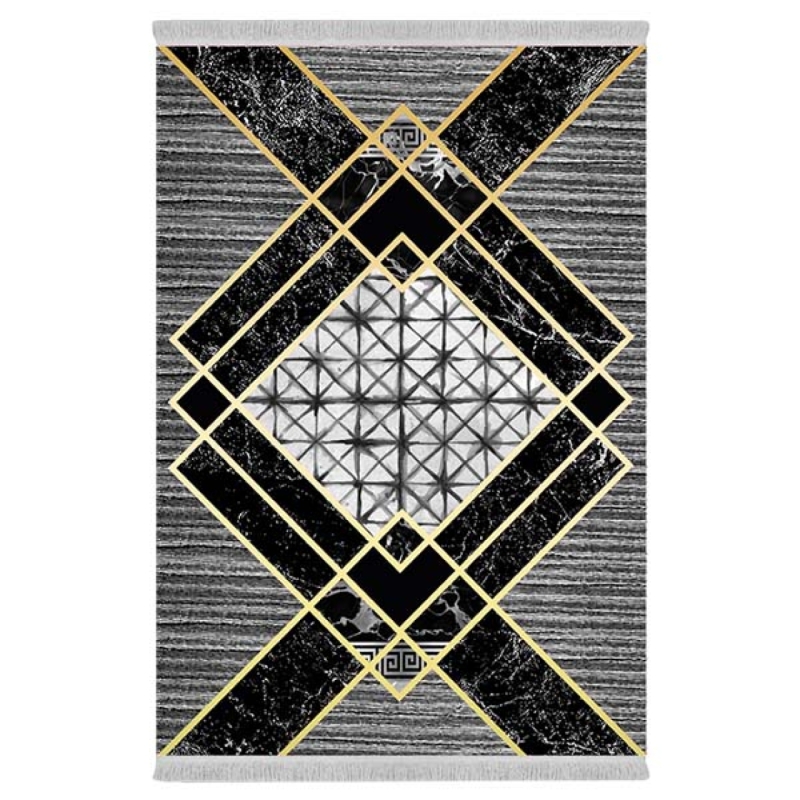 فرش پارچهای دفه مدل فرشینه طرح مدرن کد 159