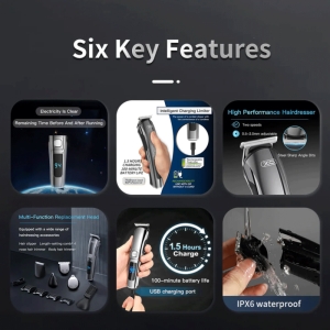  ریش تراش و ماشین اصلاح موی سر و بدن حرفه‌ای شارژی ایکس او مدل CF30 