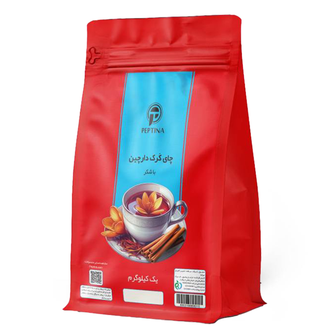 چای کرک دارچینی با شکر پپتینا پاکت یک کیلوگرمی