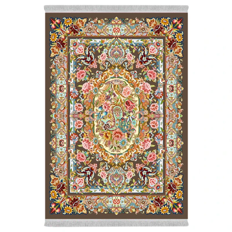 فرش پارچهای دفه مدل فرشینه طرح مدرن کد 993