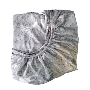 ملحفه کشدار ترک تکنفره دوتکه Cheshik مدل دنیا سایز 90*200 سانتی متر