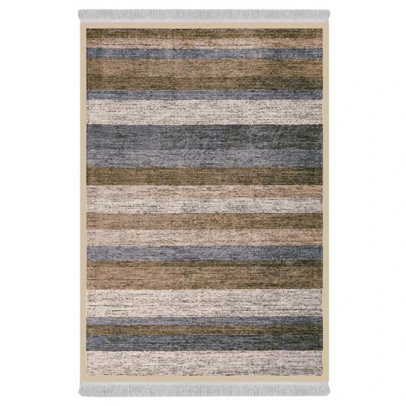 فرش پارچهای دفه مدل فرشینه طرح مدرن کد 692