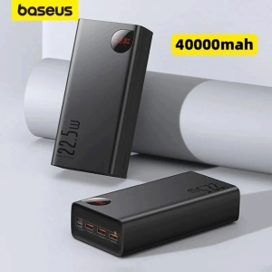  پاوربانک بیسوس 40000 میلی آمپر فست شارژ 22.5 وات یو اس بی و تایپ سی مدل PPAD020101 