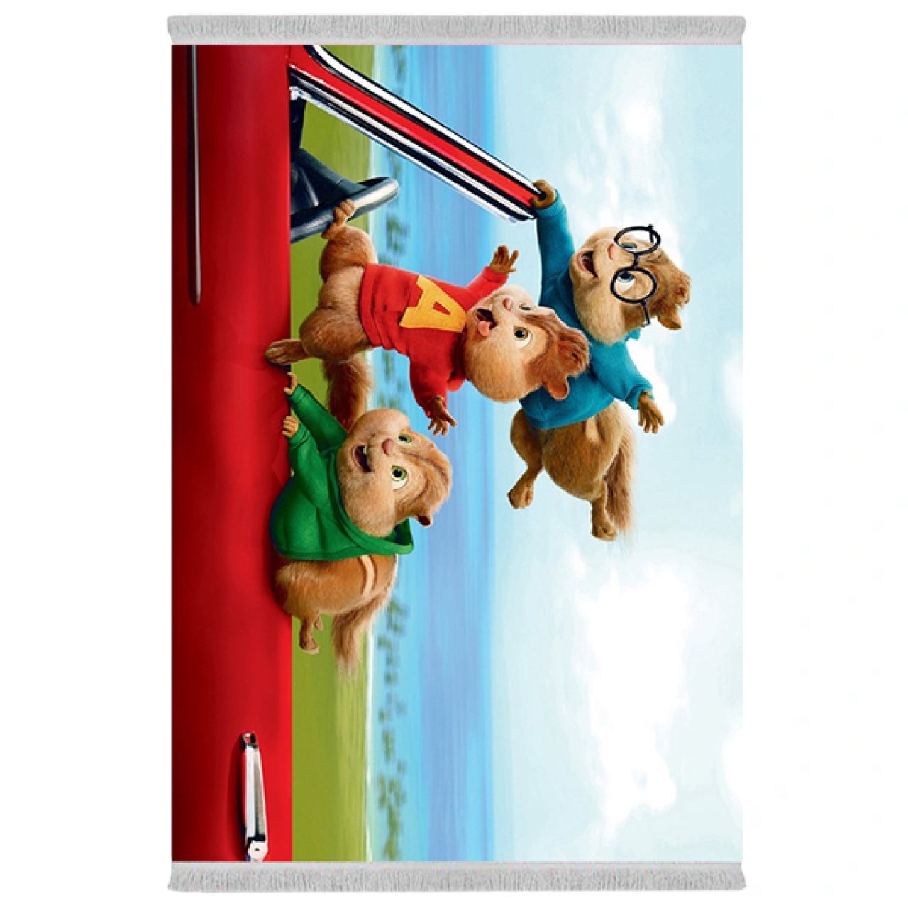 فرش پارچهای دفه مدل فرشینه طرح فانتزی کد 1187