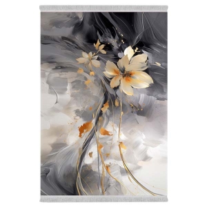 فرش پارچه‌ای دفه مدل فرشینه طرح مدرن کد 91