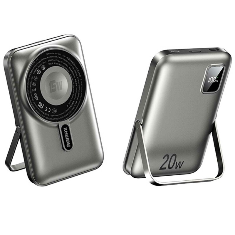 پاوربانک ریمکس وایرلس مدل RPP-695 ظرفیت 10000 میلی آمپر