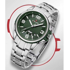 ساعت مچی عقربه‌ای مردانه کوارتز نیوی فورس مدل NF9215S S/GN/GN