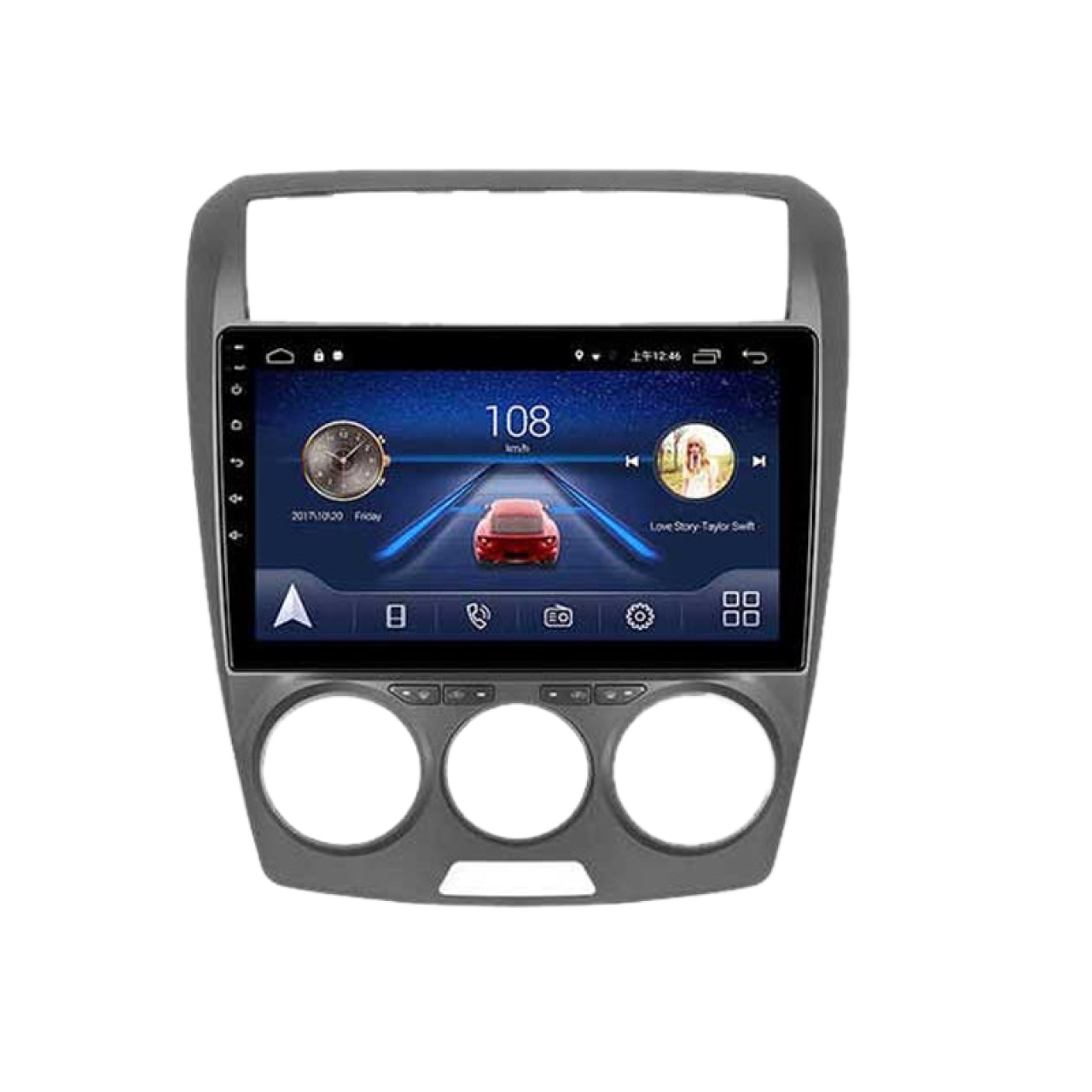 مانیتور 10 اینچ مدل Mediabar مناسب برای خودرو بسترن B50 دنده ای