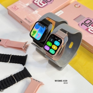 ساعت هوشمند مینی ویسمی مدل WISME X29 mini با 3 بند فلزی و سیلیکون