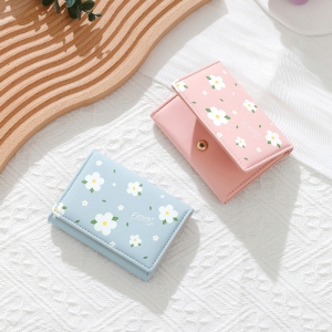 کیف پول زنانه فانتزی تاشو طرح گل بابونه تائومیک میک مدل Y9265