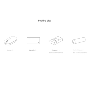  موس بی سیم شیائومی مدل Xiaomi XMWXSB02YM Wireless Mouse Lite 2 